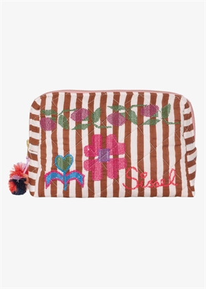 Rosea cosmetic bag Brown Stripes Sissel Edelbo 